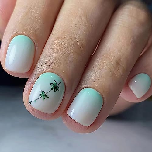 Uñas veraniegas: Ideas de diseños para el verano 2025 - El País Actual Amazon.com: 24 uñas cortas a presión en verde degradado, uñas ...
