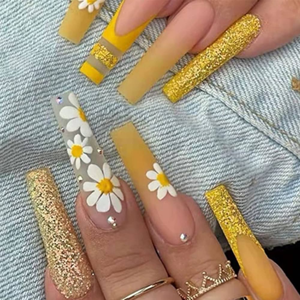 Amazon.com Vemalo Unas postizas a presion con form - Uñas veraniegas: Ideas de diseños para el verano 2025