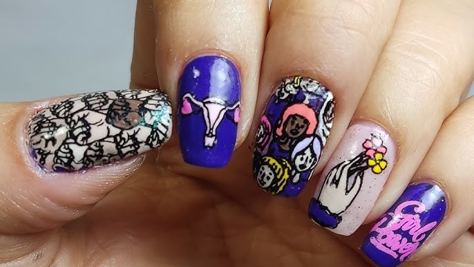 diseno de unas dia de la mujer 8 de Marzo nail art - Uñas veraniegas: Ideas de diseños para el verano 2025